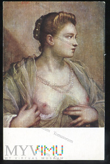 Tintoretto - Dama, która odkrywa piersi - 1958