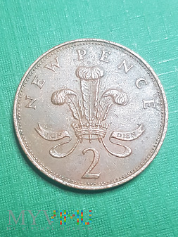 Wielka Brytania- 2 nowe pensy 1971 r.