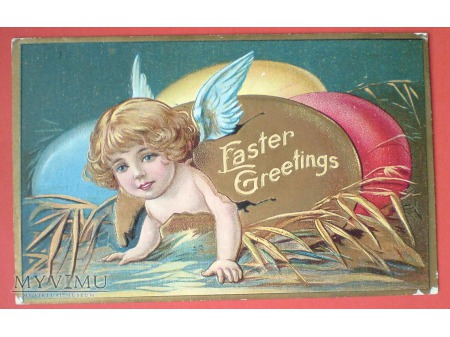 Świąteczny amorek (ok.1910)