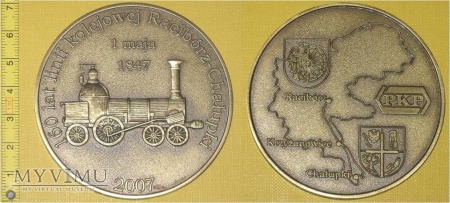 Duże zdjęcie Medal kolejowy linii Racibórz - Chałupki