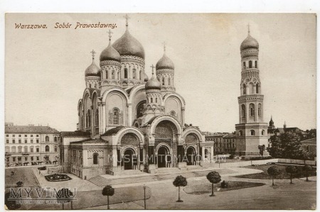 Duże zdjęcie W-wa - Cerkiew św. Aleksandra Newskiego - 1912 ok.