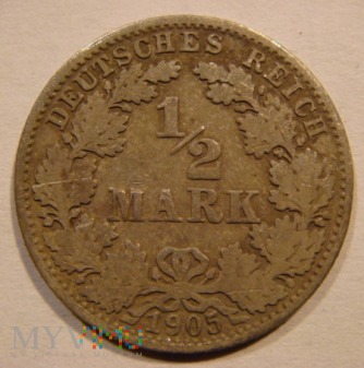 ½ MARK 1905 G - Karlsruhe