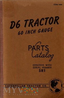 Caterpillar D6 Tractor Katalog części zamiennych