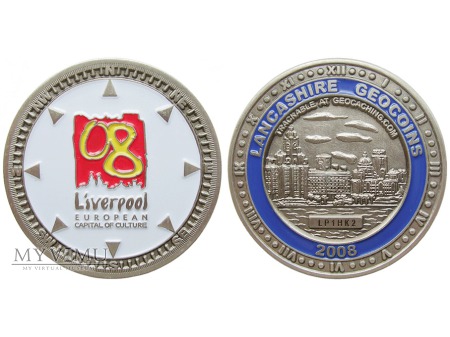 Liverpool'08 medal (geocoin) 2008