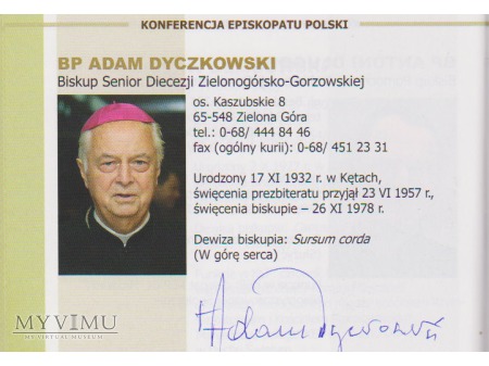 Autograf Bpa Adama Dyczkowskiego