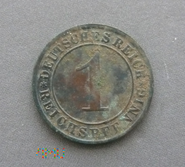 Moneta Reichspfennig 1933