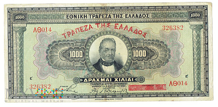 Duże zdjęcie Grecja - 1000 drachmai, 1928r