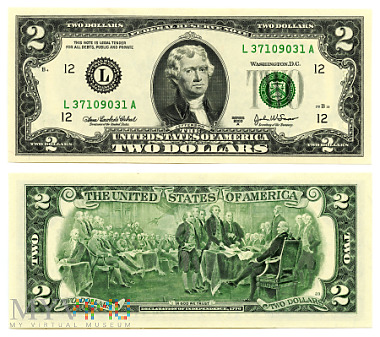 Duże zdjęcie 2 Dollars 2003A (L 37109031 A)