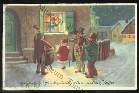 Orkiestra uliczna noworoczna - 1940