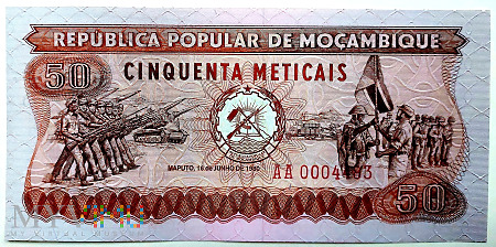 Mozambik 50 meticas 1980