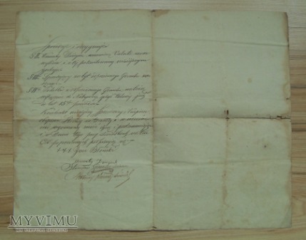 kontrakt sprzedaży i kupna, rok 1847