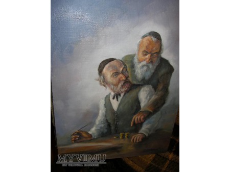 Duże zdjęcie portret dwóch żydów