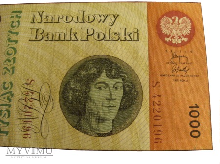 1000 złotych 1965 rok.
