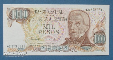 Duże zdjęcie 1000 pesos 1976-1983 - Argentyna