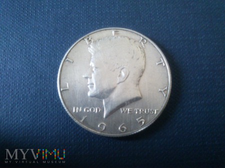 Duże zdjęcie Pięćdziesiąt centów- USA 1965r srebro