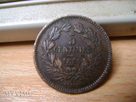 5 centimes 1855
