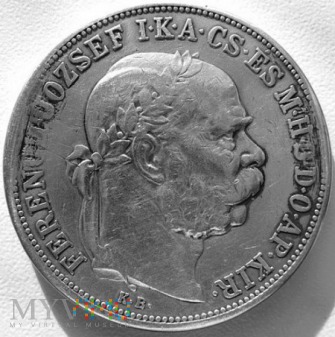 5 koron 1907 r. Węgry (austro-węgry)