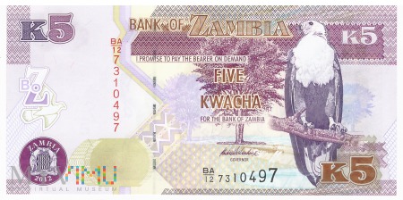 Duże zdjęcie Zambia - 5 kwacha (2012)