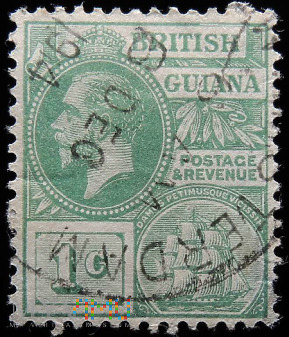 Gujana Brytyjska 1c Jerzy V