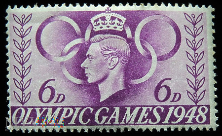 6d Jerzy VI Olympic Games 1948