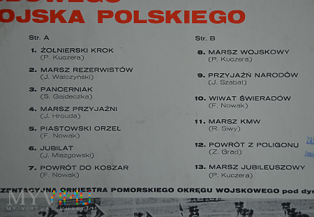 Płyta winylowa "Marsze ludowego Wojska Polskiego"