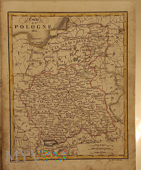 Mapa Polski w 1831 roku