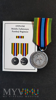 Duże zdjęcie Dyplom do Medalu Zasłużonym Fundacji Regiment