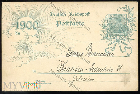 1900 - Karta niemiecka w obiegu polskim