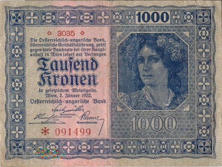 Austria - 1 000 koron (1922)
