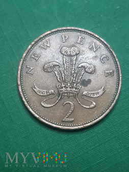 Wielka Brytania- 2 nowe pensy 1980 r.