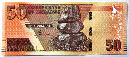 Zimbabwe 50 $ 2020