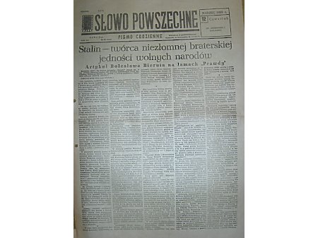 Duże zdjęcie Słowo Powszechne nr.60 12.03.1953