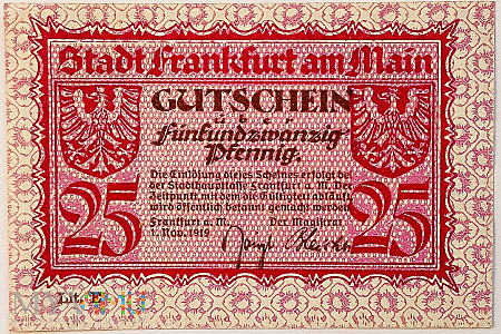 Frankfurt am Main 25 pf 1919