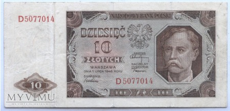 Duże zdjęcie 10 złotych - 1948.