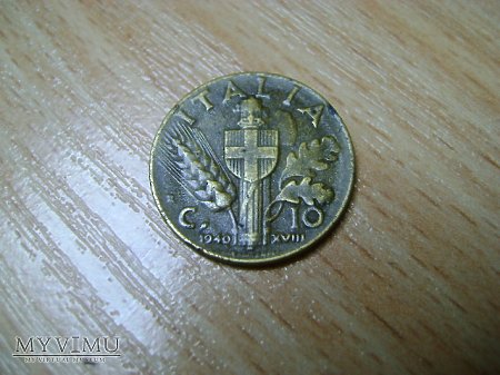 moneta włoska 1940