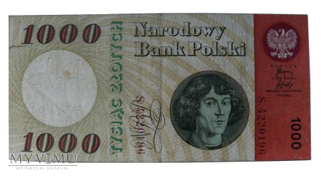 1000 złotych 1965 rok.