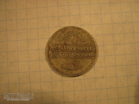 Moneta 50 pfenigów 1930