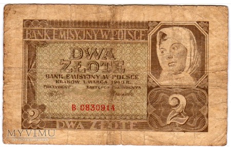 01.03.1940 - 2 Złote