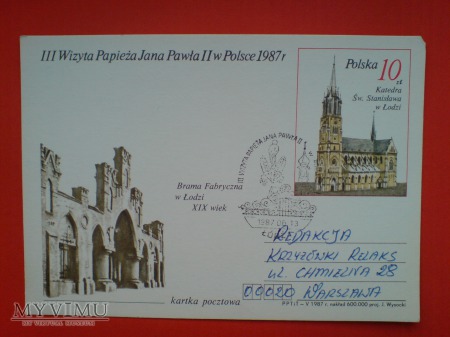 Papież Jan Paweł II wizyta w Polsce 1987