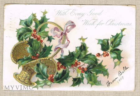 Duże zdjęcie 1907 Dla wszystkich najlepsze życzenia świąteczne