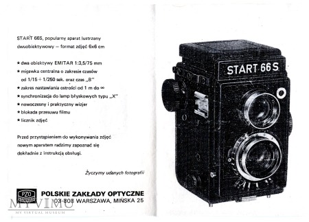 Start 66 S camera, Polski aparat foto.