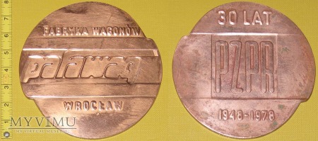 Medal kolejowy - społeczny PZPR Pafawag Wrocław