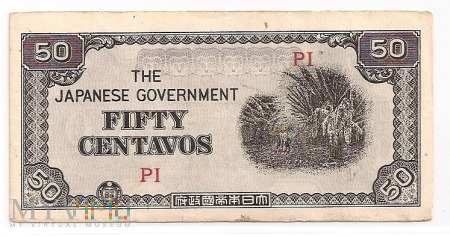 Filipiny.9.Aw.50 centavo.1942.P-105b