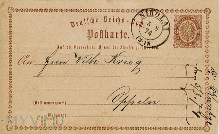 Duże zdjęcie Kartka pocztowa- Nikolai- 1874