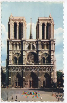 Paryż - Katedra Notre-Dame lata 50-te