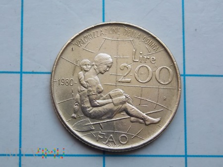 200 LIRÓW FAO ( ROK KOBIET ) - WŁOCHY-1980