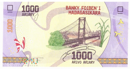 Madagaskar - 1 000 ariary (2017)