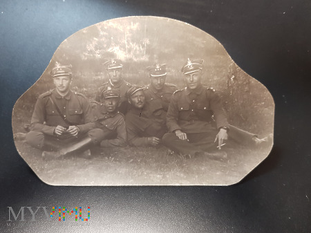 Duże zdjęcie Oficerowie I Kompanii 28 Pułku w 1923 r.