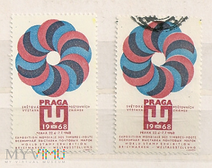2.3a-Praga, wystawa znaczków 1968, logo targów
