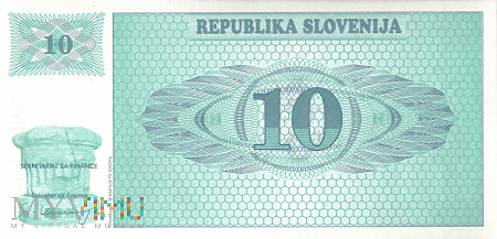 Słowenia - 10 tolarów (1990)